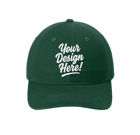 Personalized Print - Cap -CP77 Port & Company® - Brushed Twill Low Profile Cap