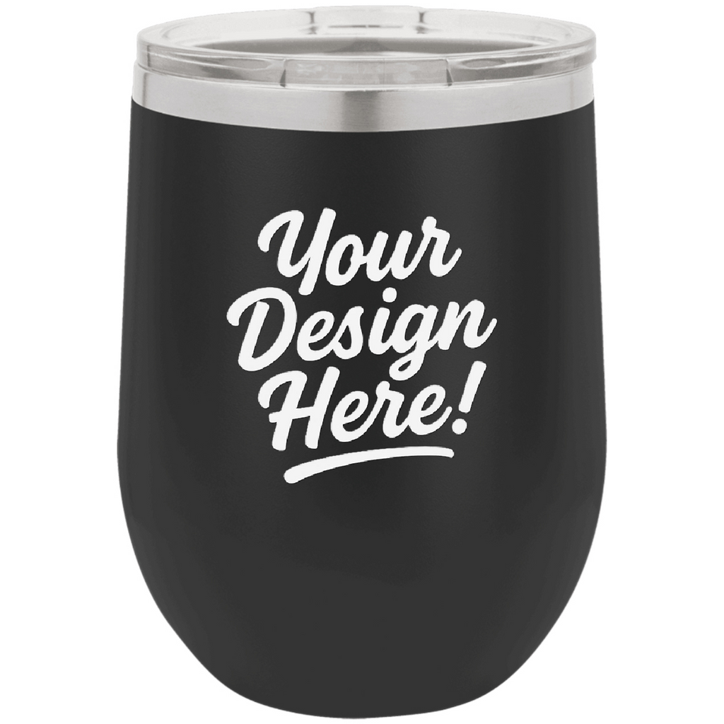 Personalized Print - Polar Camel 12 oz. Stemless Wine Glasses