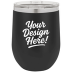 Personalized Print - Polar Camel 12 oz. Stemless Wine Glasses