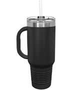 Polar Camel 40 oz. Travel Mug with Handle, Straw Included