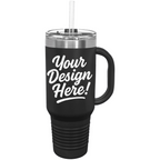 Personalized Print - Polar Camel 40 oz. Travel Mug with Handle, Straw Included