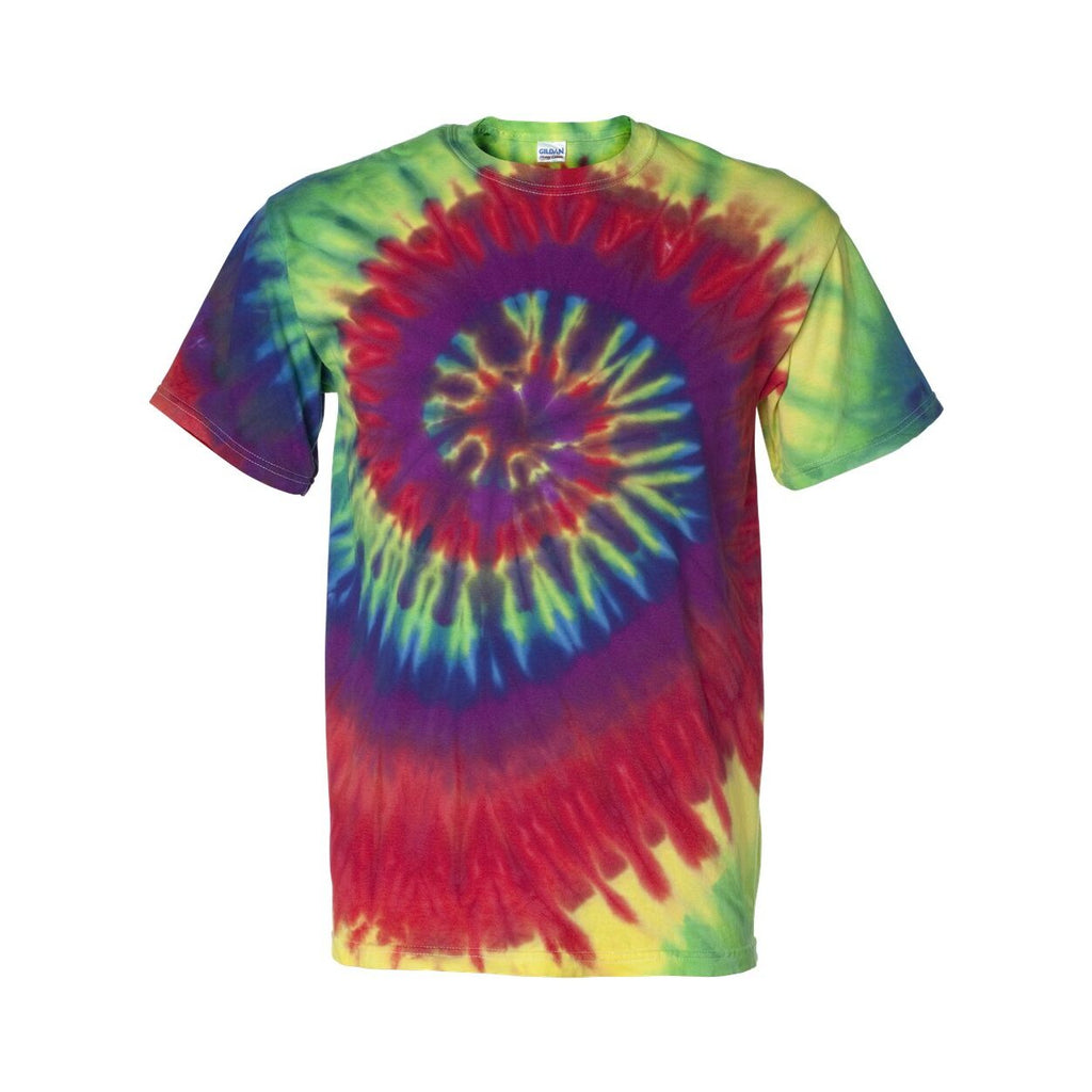 Dyenomite 200MS Multi-Color Spiral Tie-Dyed T-Shirt