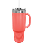 Polar Camel 40 oz. Travel Mug with Handle, Straw Included