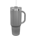 Polar Camel 40 oz. Travel Mug with Handle, Straw Included