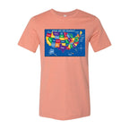 Visit All 50 States - Unisex Short Sleeve Jersey Tee - BC3001