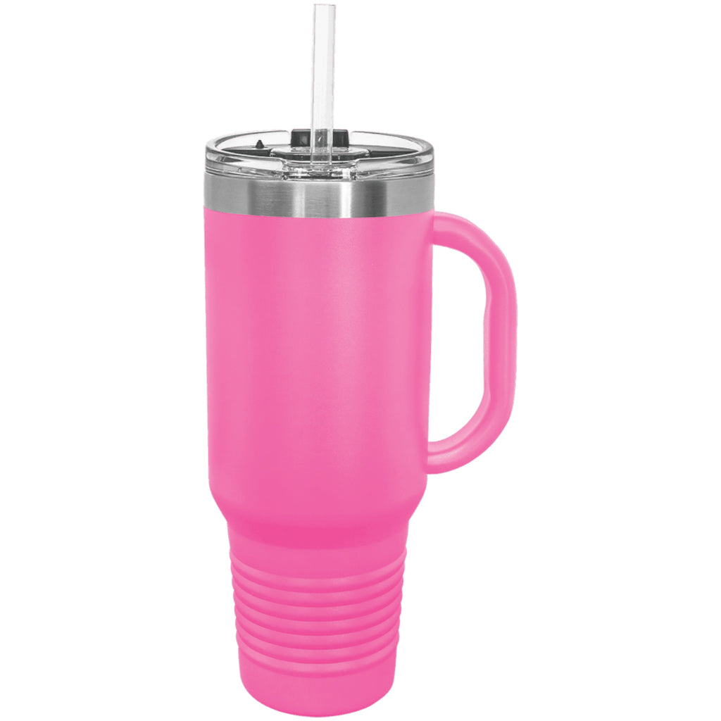 Polar Camel 40 oz. Travel Mug with Handle, Straw Included