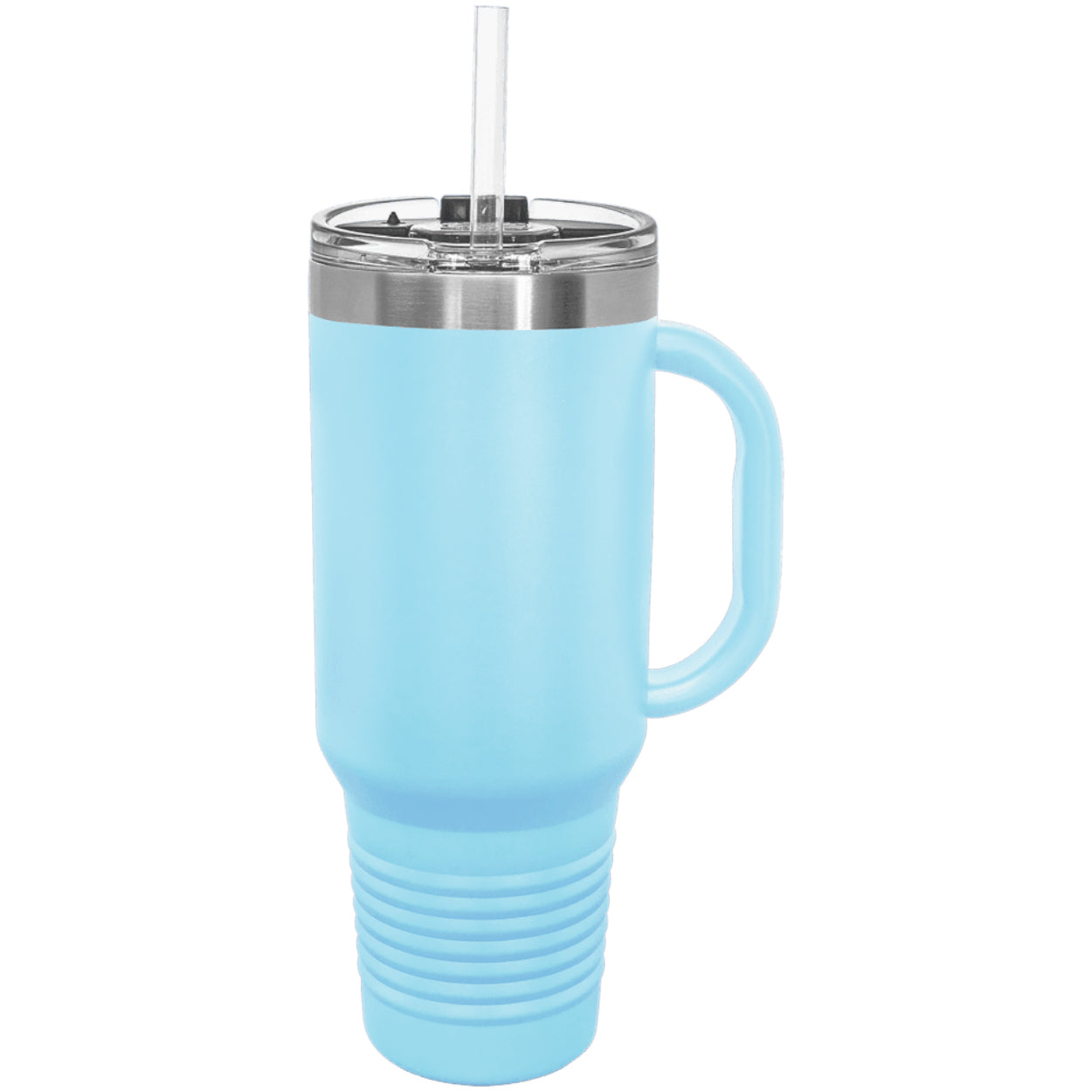 Polar Camel 40 oz. Travel Mug with Handle, Straw Included