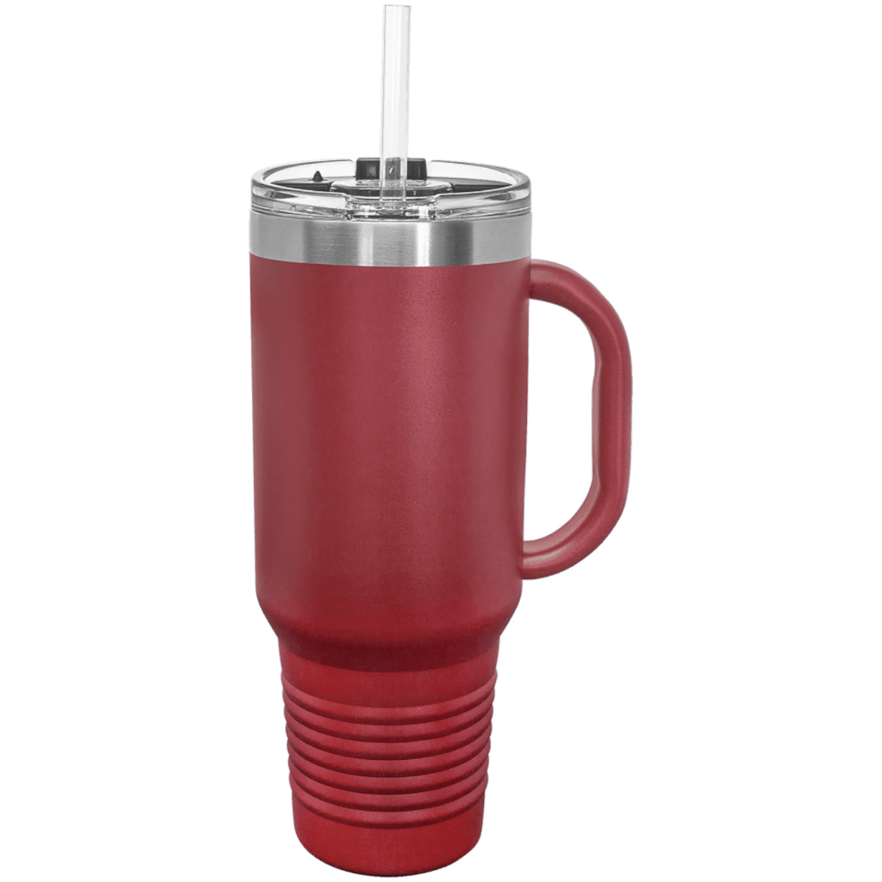 Polar Camel 40 oz. Travel Mug with Handle, Straw Included