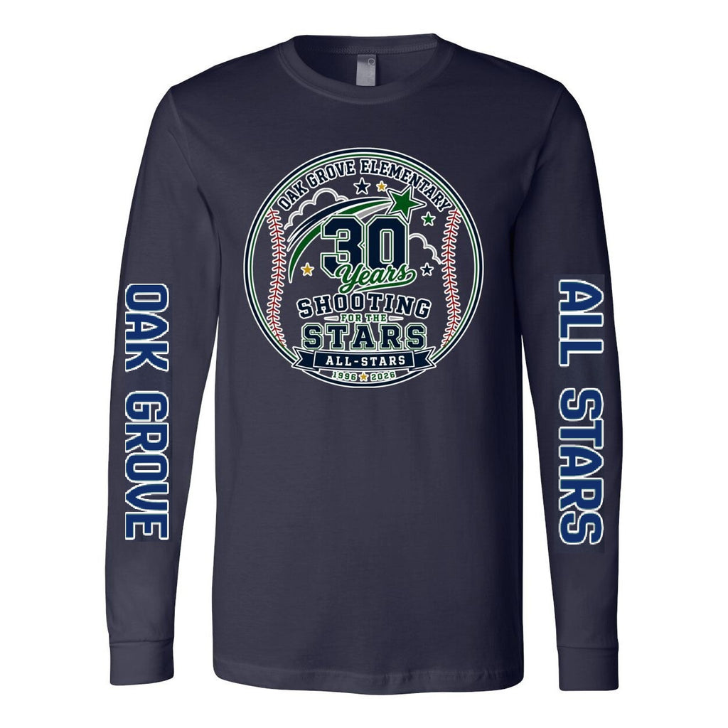 Oak Grove Elementary - Adult Long Sleeve Jersey Tee - BC3501