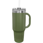 Polar Camel 40 oz. Travel Mug with Handle, Straw Included