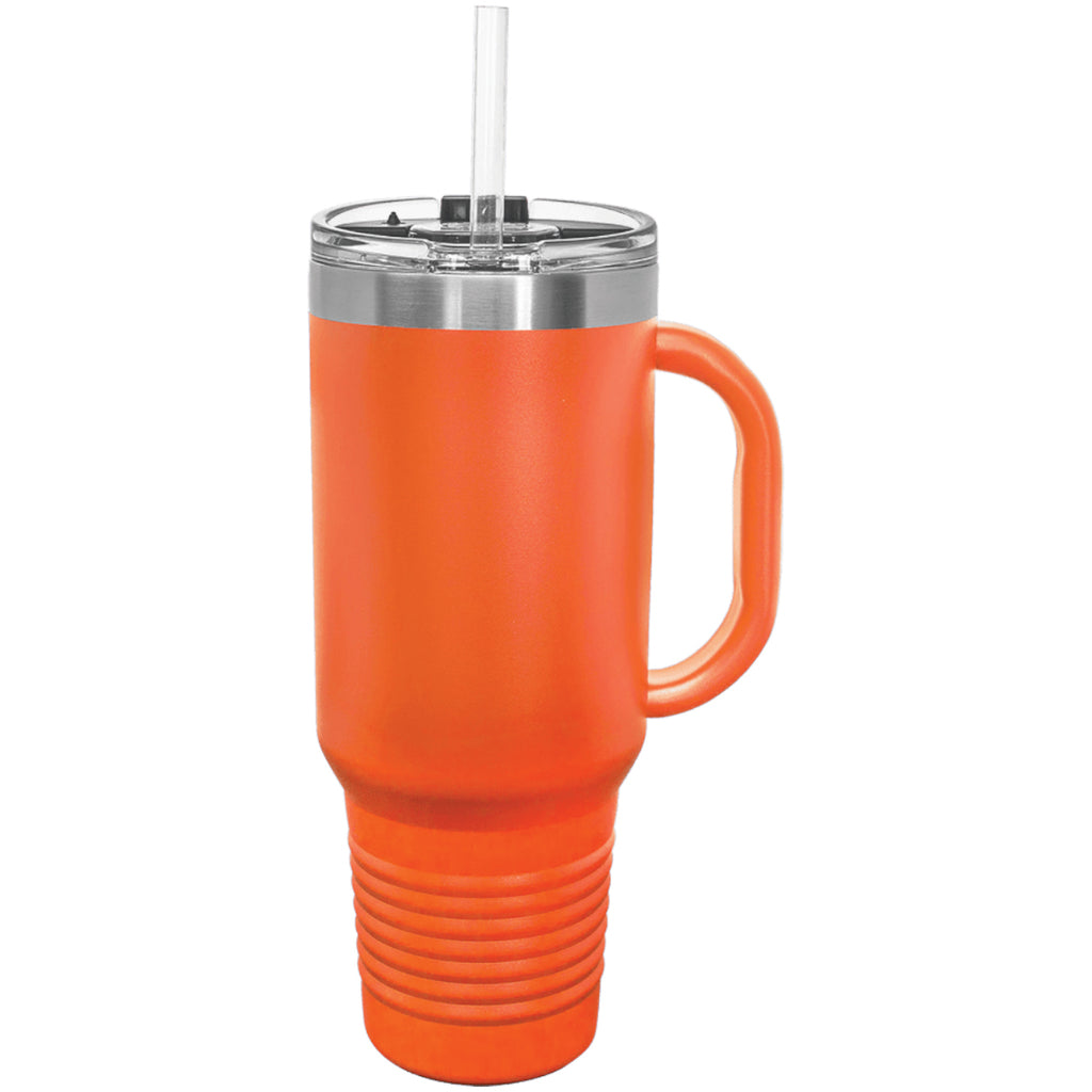 Polar Camel 40 oz. Travel Mug with Handle, Straw Included