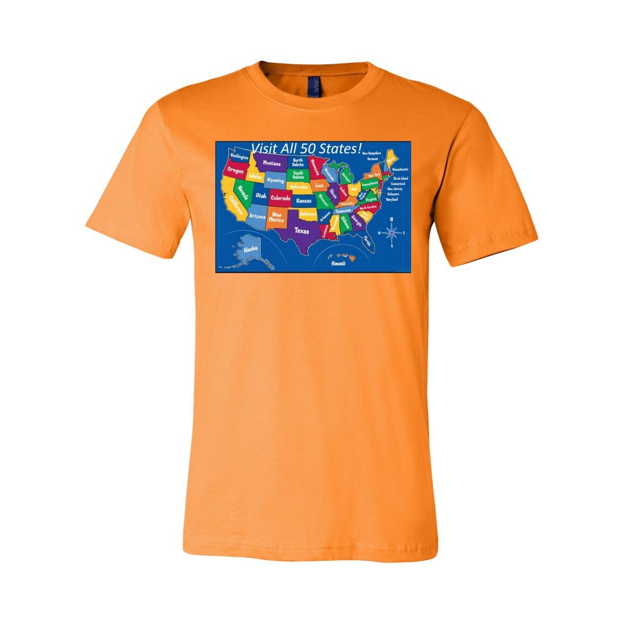 Visit All 50 States - Unisex Short Sleeve Jersey Tee