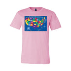 Visit All 50 States - Unisex Short Sleeve Jersey Tee - BC3001