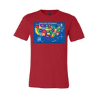 Visit All 50 States - Unisex Short Sleeve Jersey Tee - BC3001