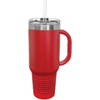 Polar Camel 40 oz. Travel Mug with Handle, Straw Included