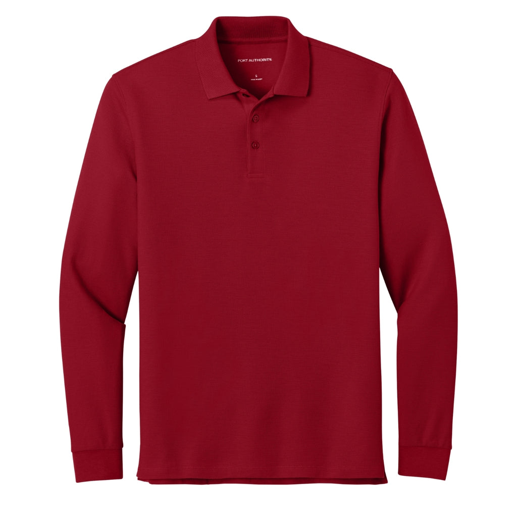 Port Authority® K200LS Wearever Signature Pique Long Sleeve Polo