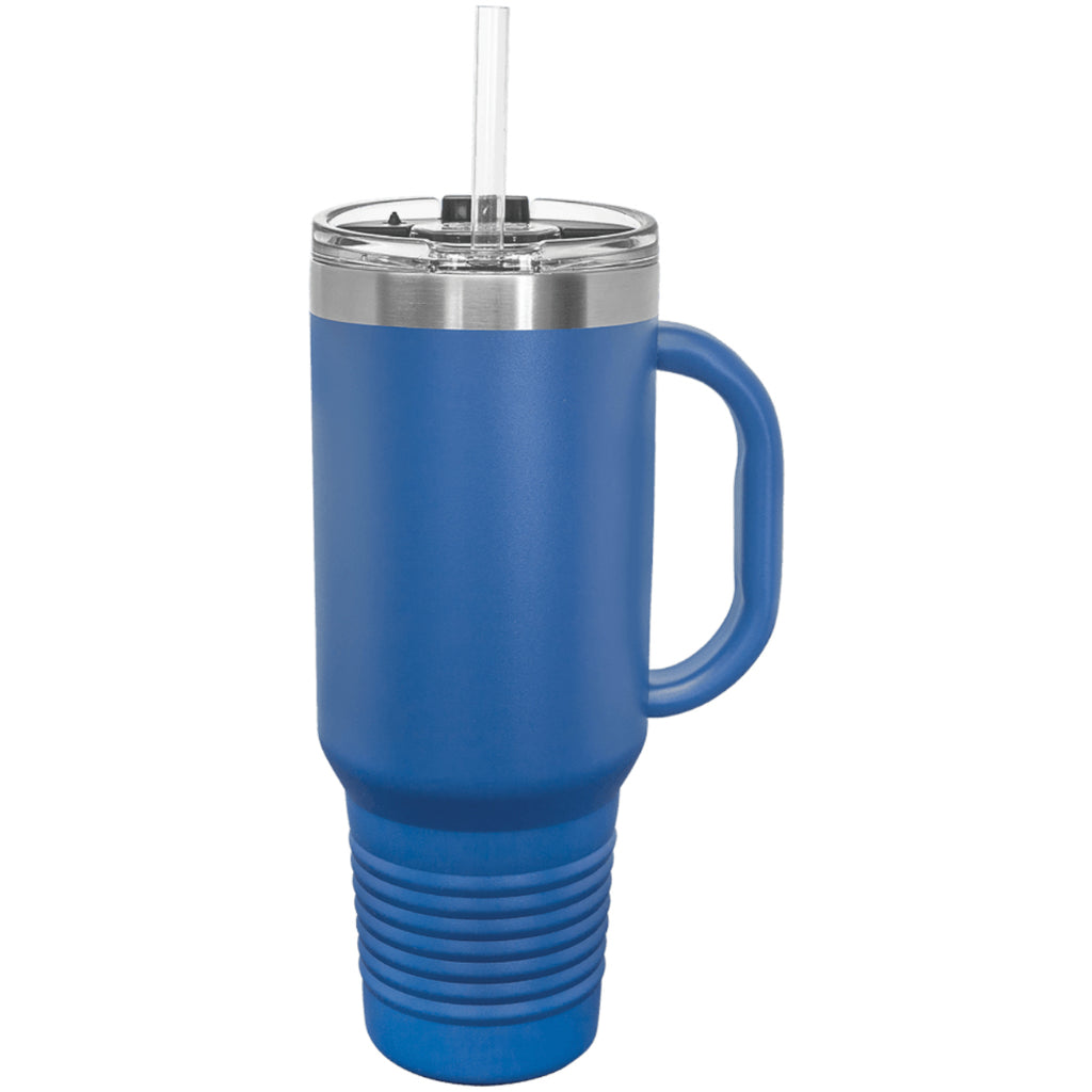 Polar Camel 40 oz. Travel Mug with Handle, Straw Included