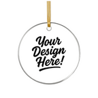 Personalized Print - Acrylic Ornaments (Alpha) 3" Diameter