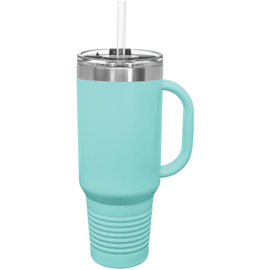Polar Camel 40 oz. Travel Mug with Handle, Straw Included