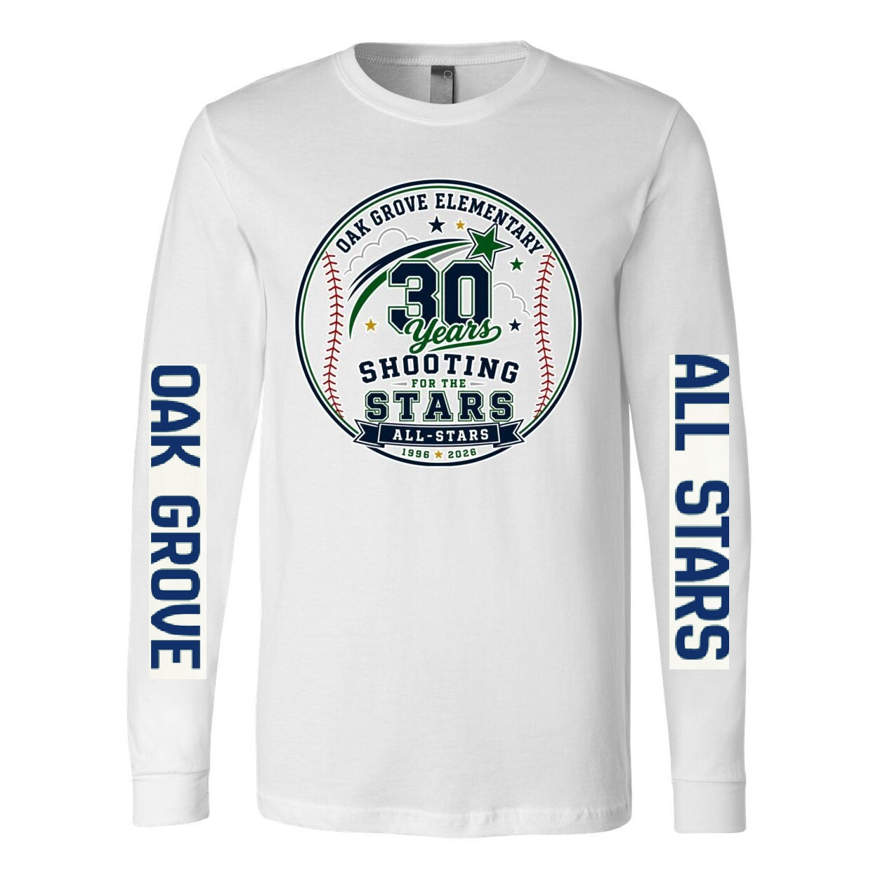 Oak Grove Elementary - Adult Long Sleeve Jersey Tee - BC3501