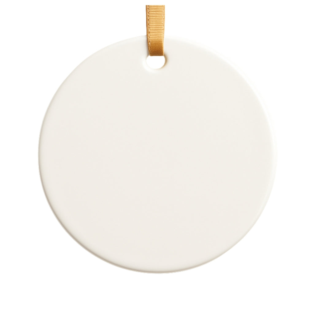 Personalized Print - Ceramic Ornaments (Alpha) 3" Diameter