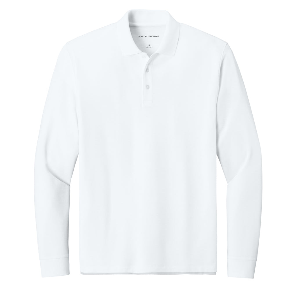 Port Authority® K200LS Wearever Signature Pique Long Sleeve Polo