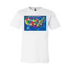 Visit All 50 States - Unisex Short Sleeve Jersey Tee - BC3001