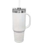 Polar Camel 40 oz. Travel Mug with Handle, Straw Included