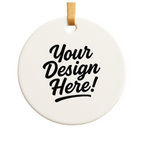 Personalized Print - Ceramic Ornaments (Alpha) 3" Diameter