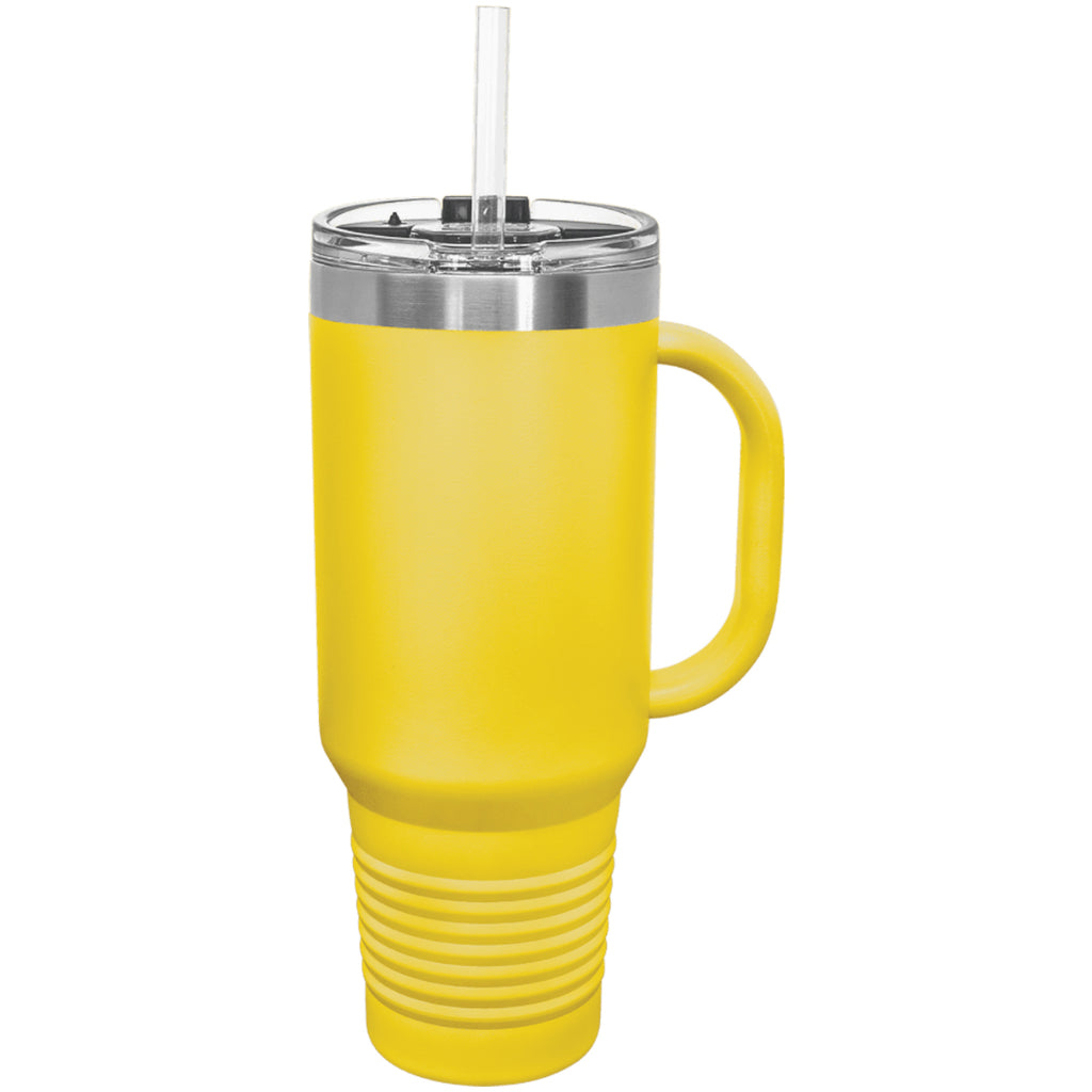 Polar Camel 40 oz. Travel Mug with Handle, Straw Included